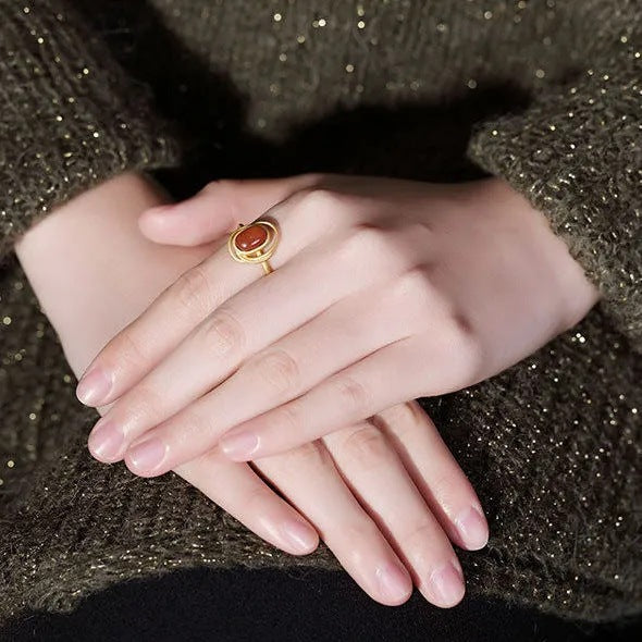 Oro Anello stupendo per uso quotidiano