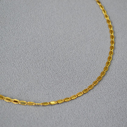Oro Collana artigianale delicato