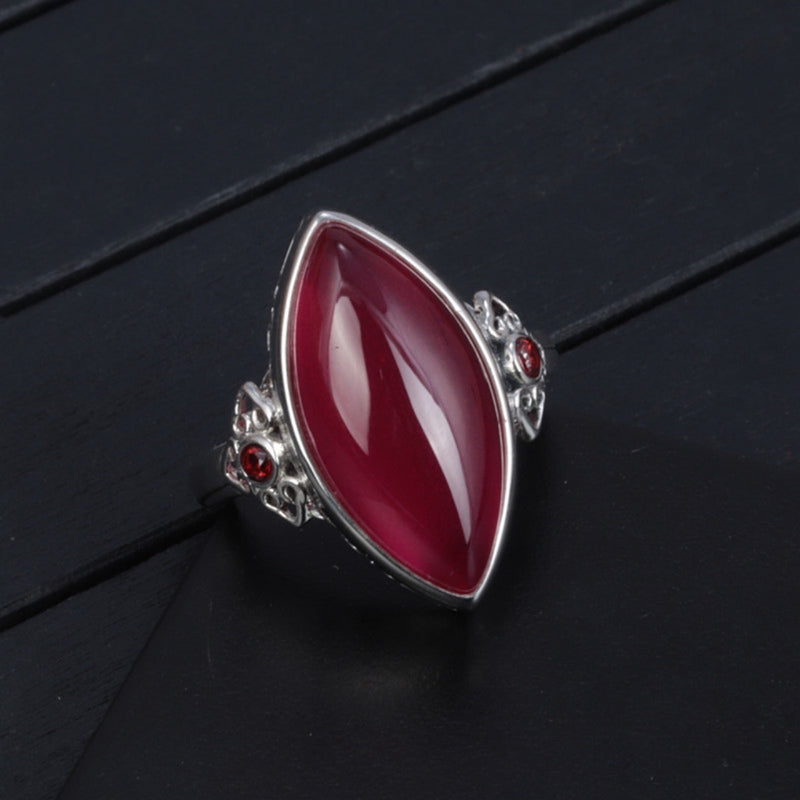 Argento Anello artigianale delicato