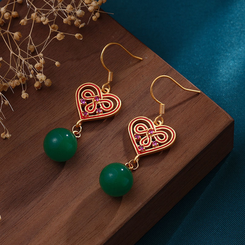 Oro Orecchino artigianale delicato