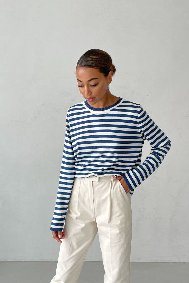 ER | Camicia classica a maniche lunghe a righe