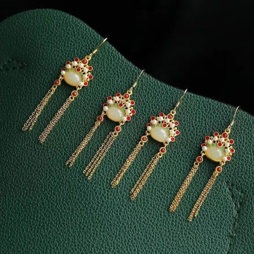 Argento Orecchino vintage fatto a mano