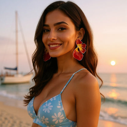 Orecchino artigianale delicato