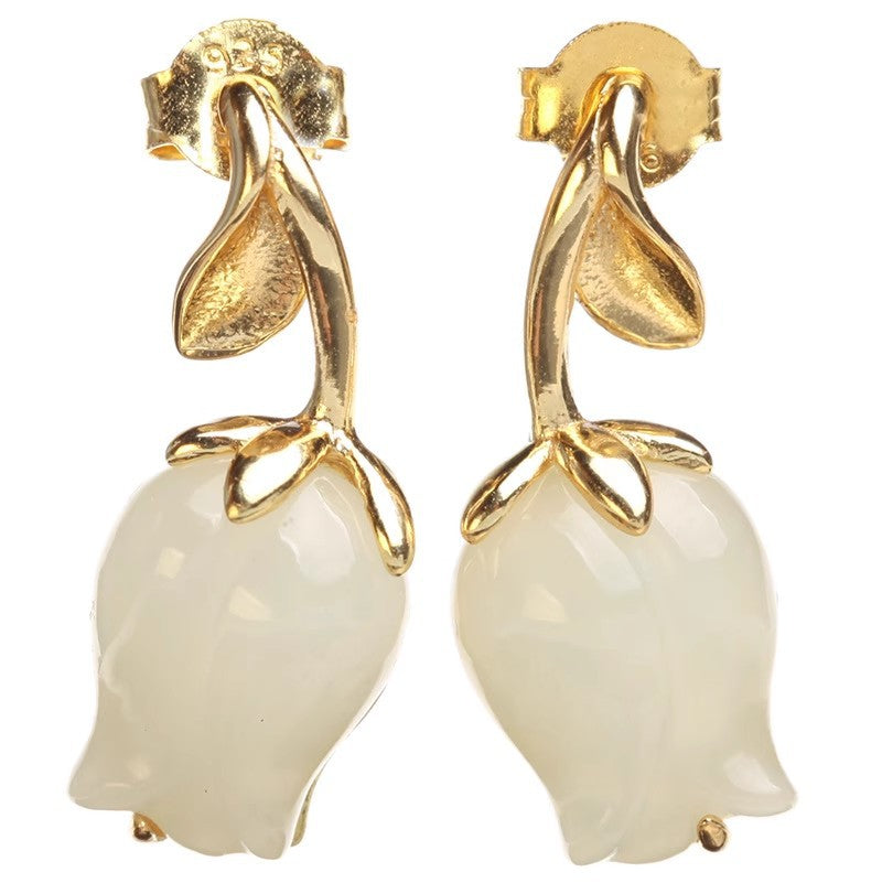 Argento Orecchino artigianale delicato