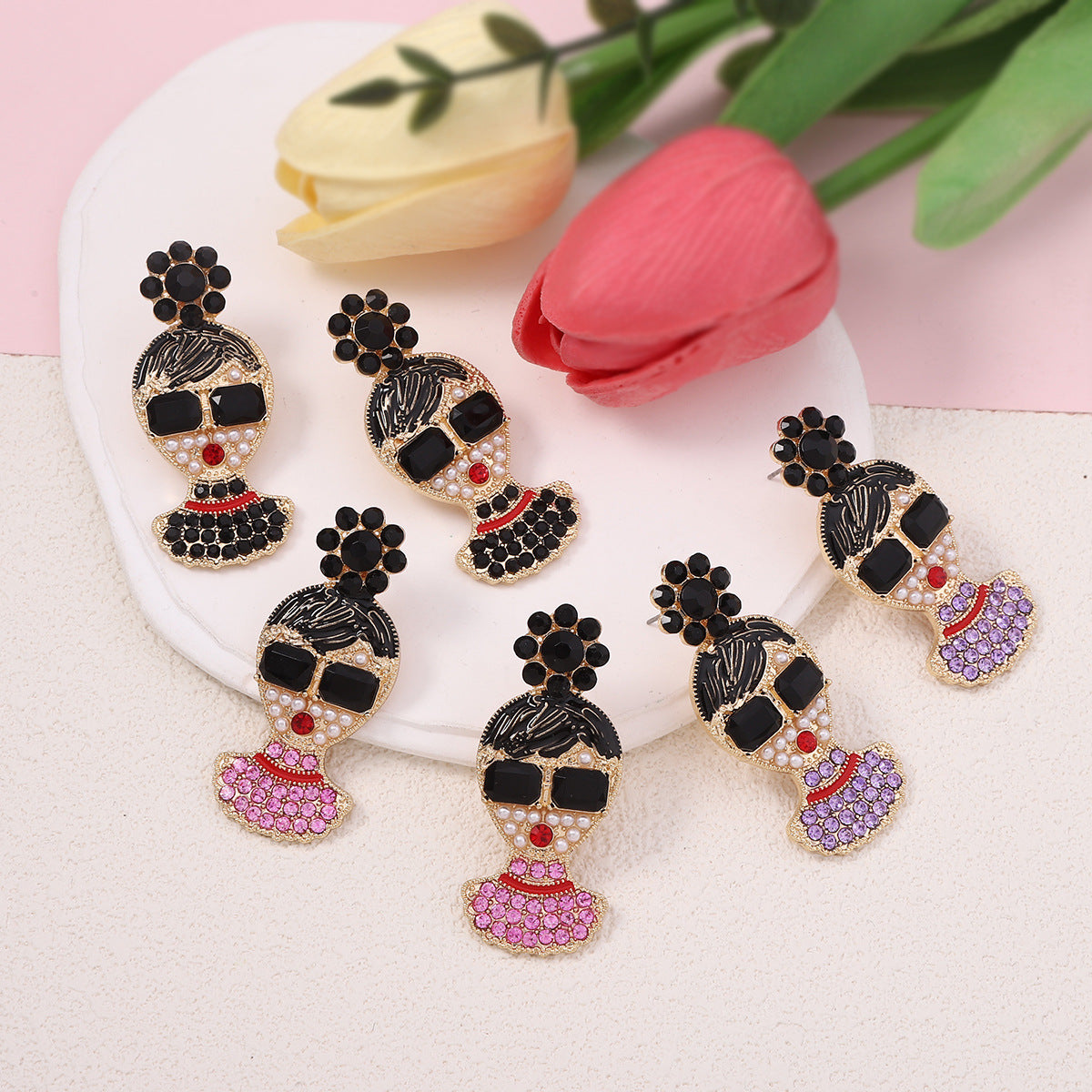 Orecchino vintage fatto a mano