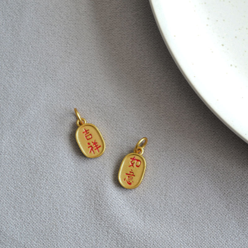 Oro Orecchino artigianale delicato