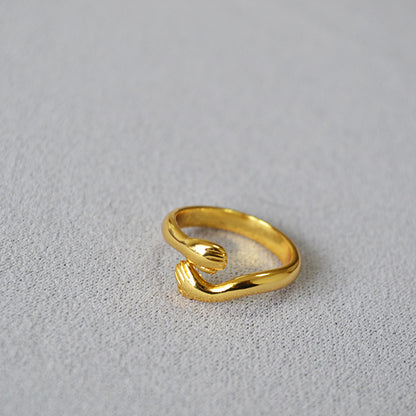 Oro Anello stupendo per uso quotidiano