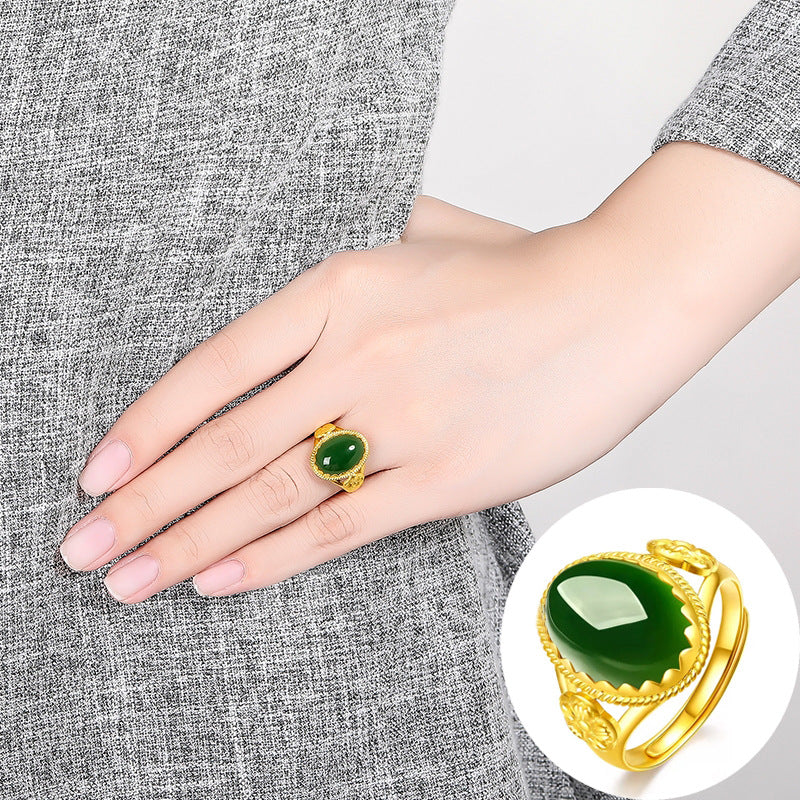 Oro Anello vintage fatto a mano