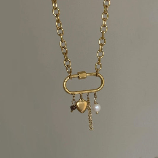 Perla Collana bellissimo con stile unico