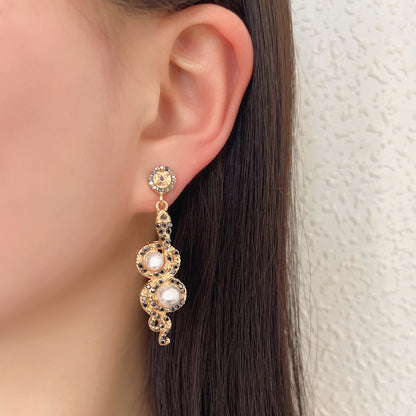 Perla Orecchino vintage fatto a mano