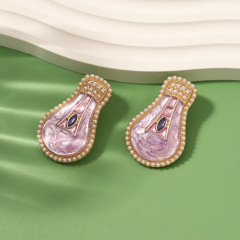 Perla Orecchino artigianale delicato