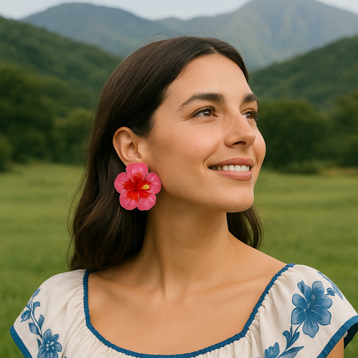 Orecchino vintage fatto a mano