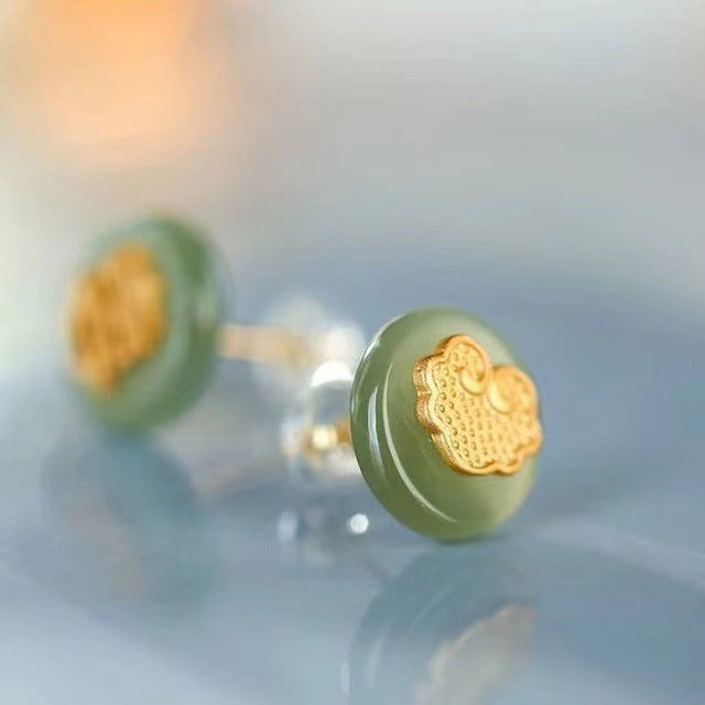 Argento Orecchino artigianale delicato