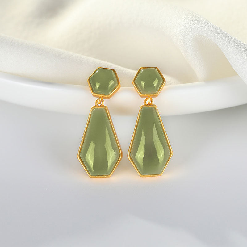 Argento Orecchino bellissimo con stile unico