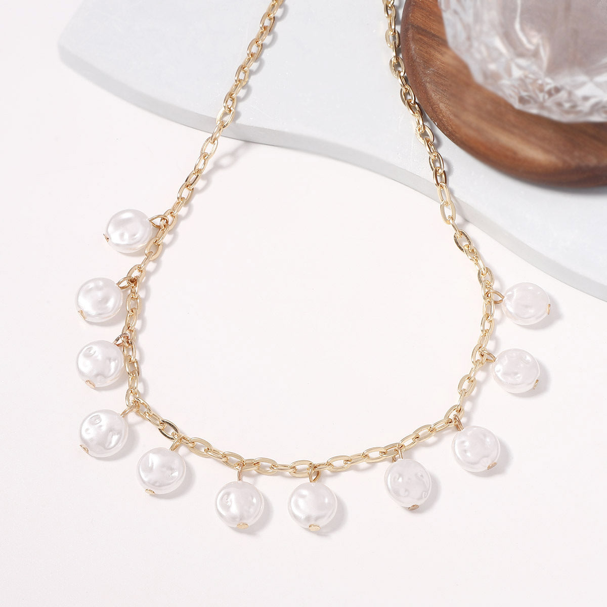 Perla Collana bellissimo con stile unico