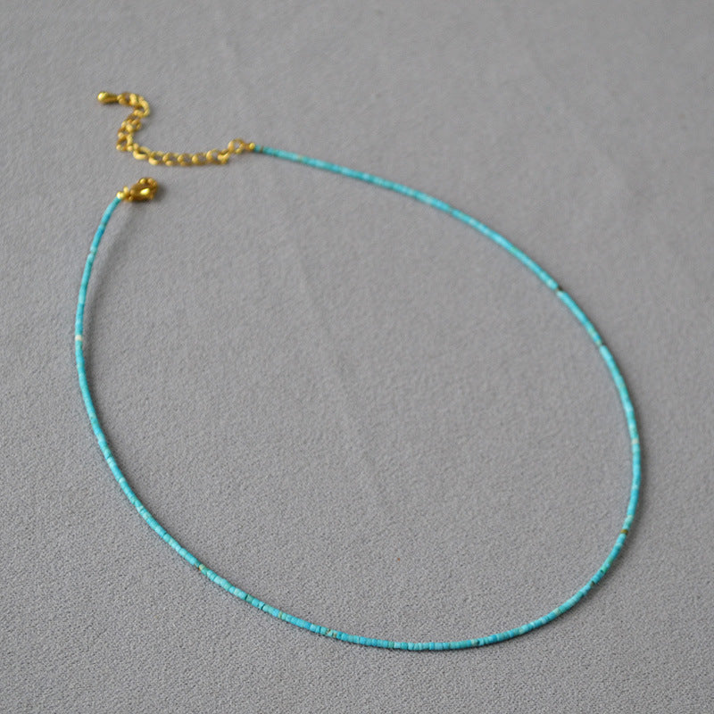 Oro Collana artigianale delicato