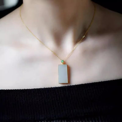 Oro Ciondolo artigianale delicato