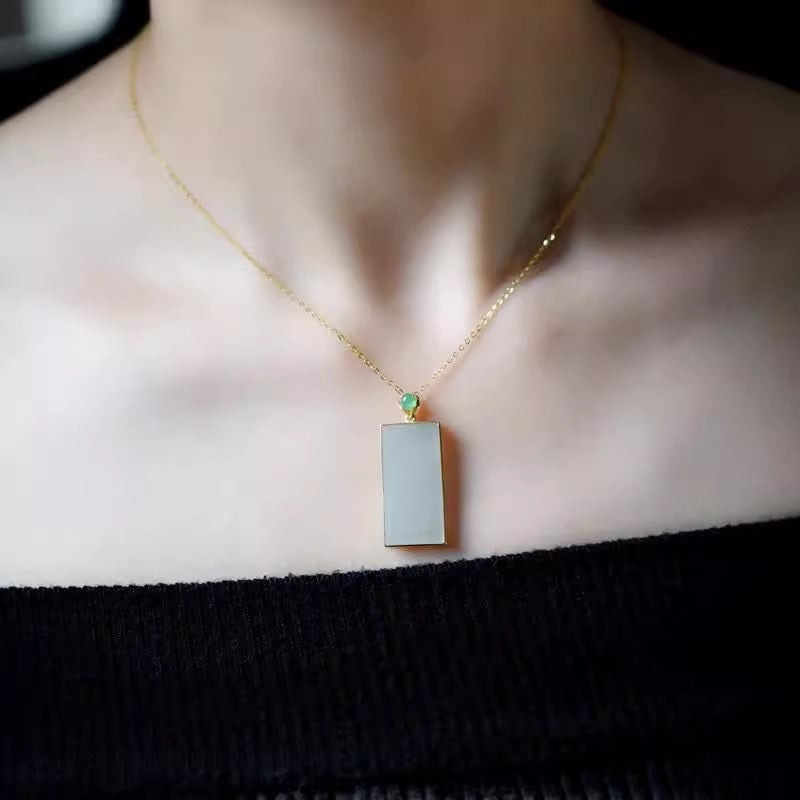 Oro Ciondolo artigianale delicato