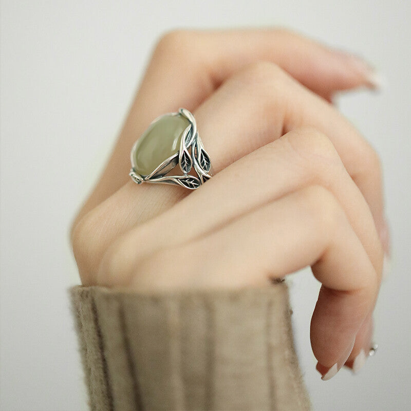 Argento Anello artigianale delicato