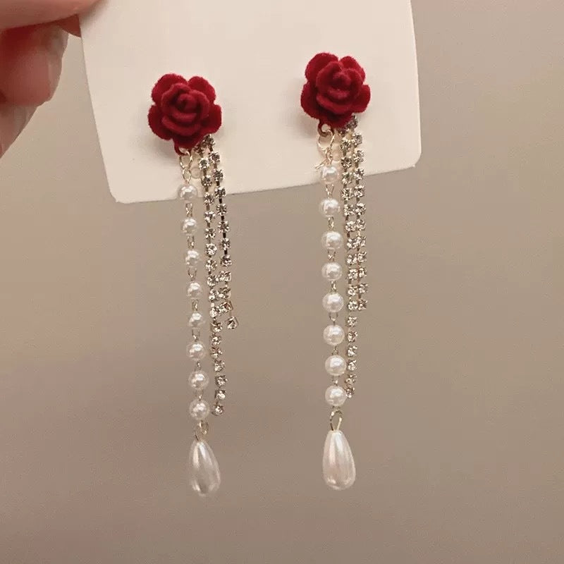 Perla Orecchino vintage fatto a mano