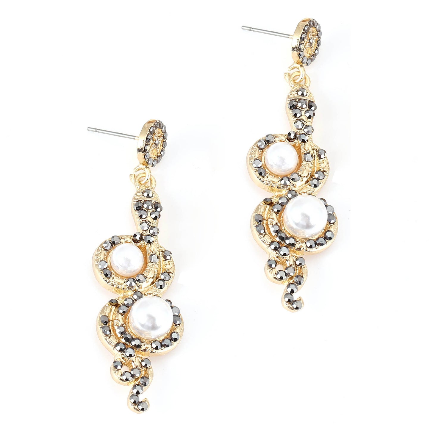 Perla Orecchino vintage fatto a mano