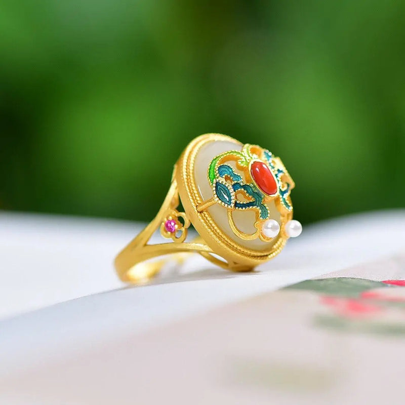 Oro Anello vintage fatto a mano