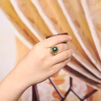 Oro Anello artigianale delicato