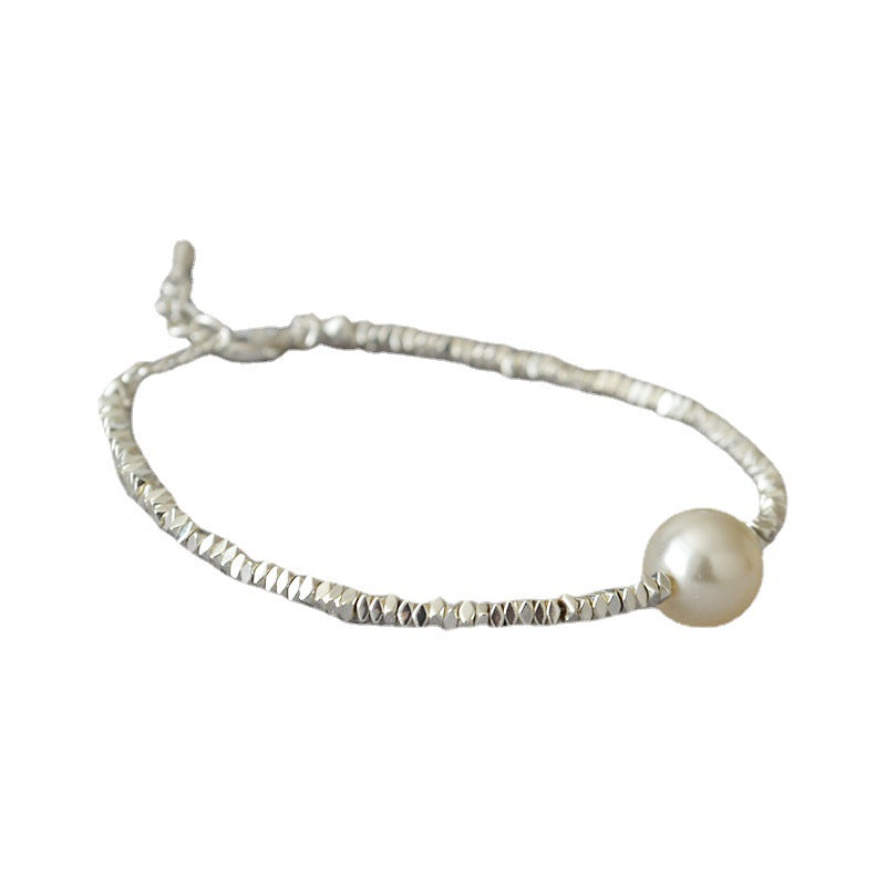Argento Bracciale bellissimo con stile unico