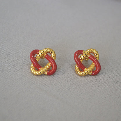 Argento Orecchino artigianale delicato