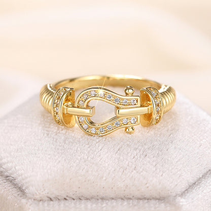 Oro Anello affascinante per ogni occasione