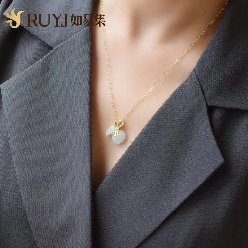 Argento Collana vintage fatto a mano