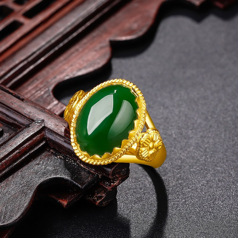 Oro Anello vintage fatto a mano