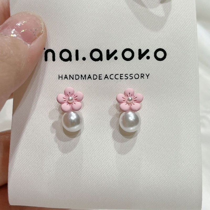 Perla Orecchino vintage fatto a mano