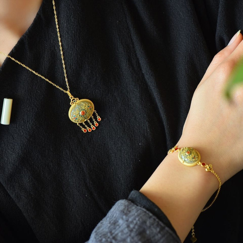 Oro Parure bellissimo con stile unico