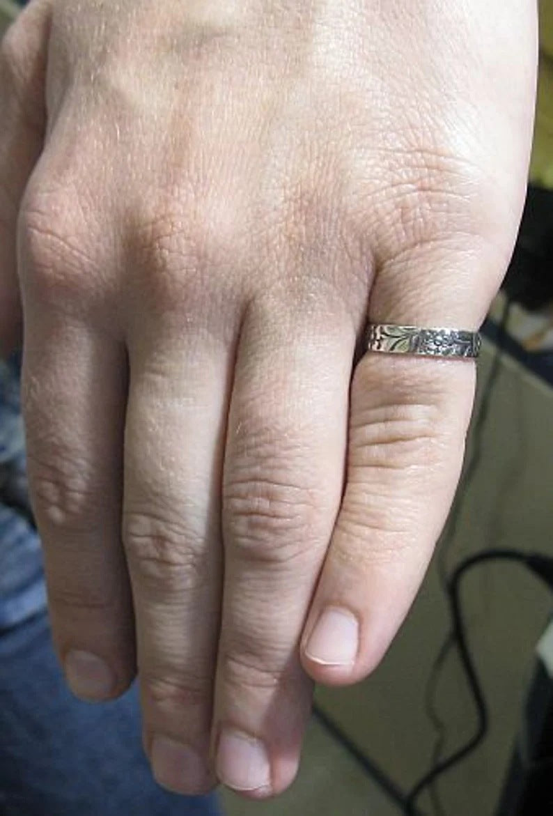 Argento Anello stupendo per uso quotidiano