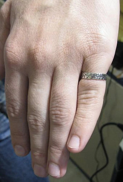 Argento Anello stupendo per uso quotidiano