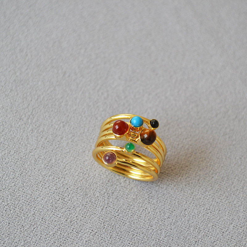 Oro Anello stupendo per uso quotidiano