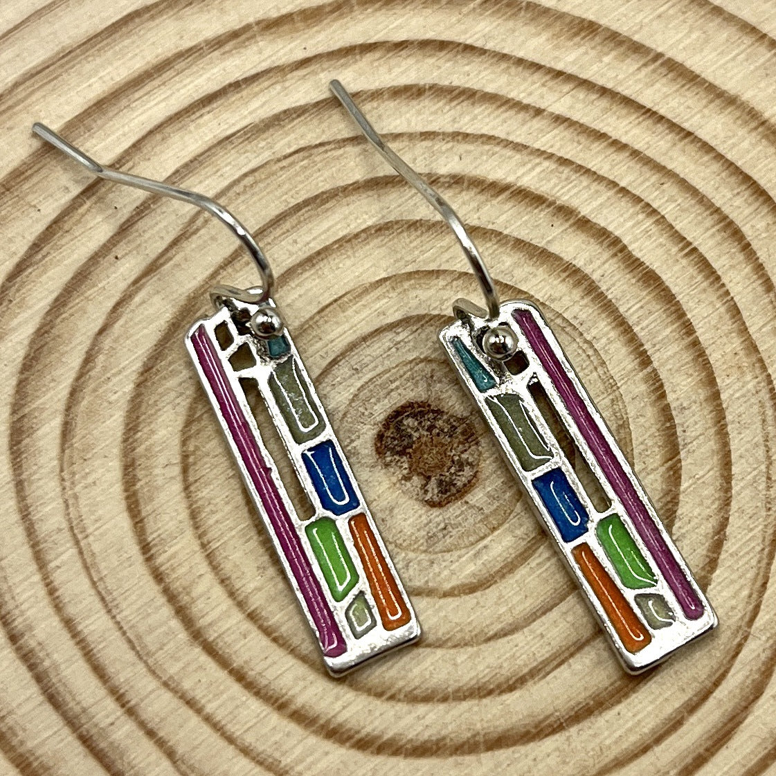 Argento Orecchino artigianale delicato