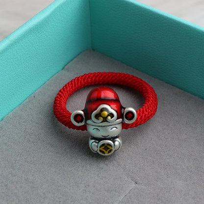 Argento Anello bellissimo con stile unico