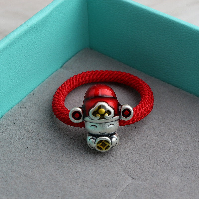 Argento Anello bellissimo con stile unico