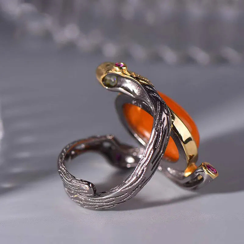 Argento Anello vintage fatto a mano