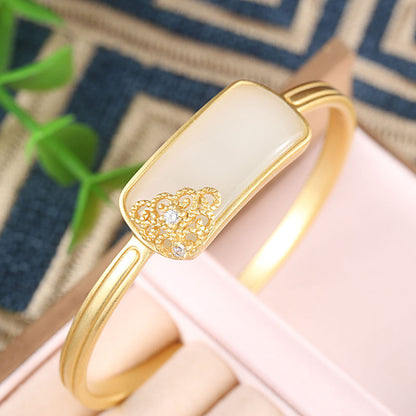 Argento Bracciale artigianale delicato