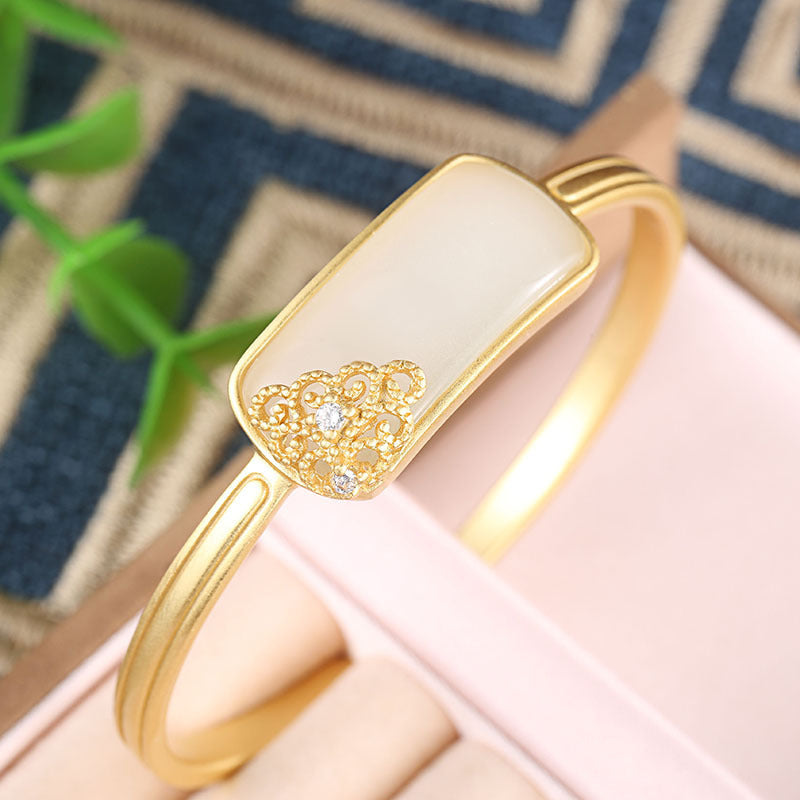 Argento Bracciale artigianale delicato