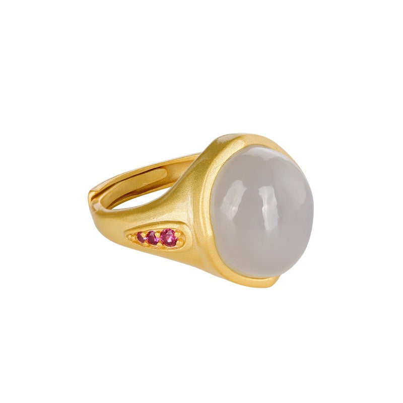Oro Anello artigianale delicato