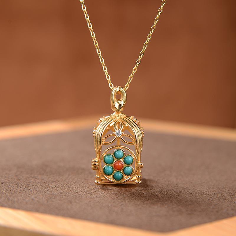 Oro Collana bellissimo con stile unico