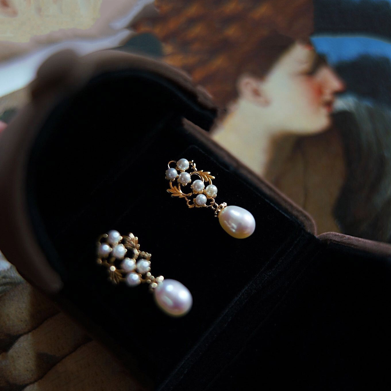 Argento Orecchino vintage fatto a mano