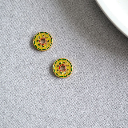 Oro Orecchino artigianale delicato