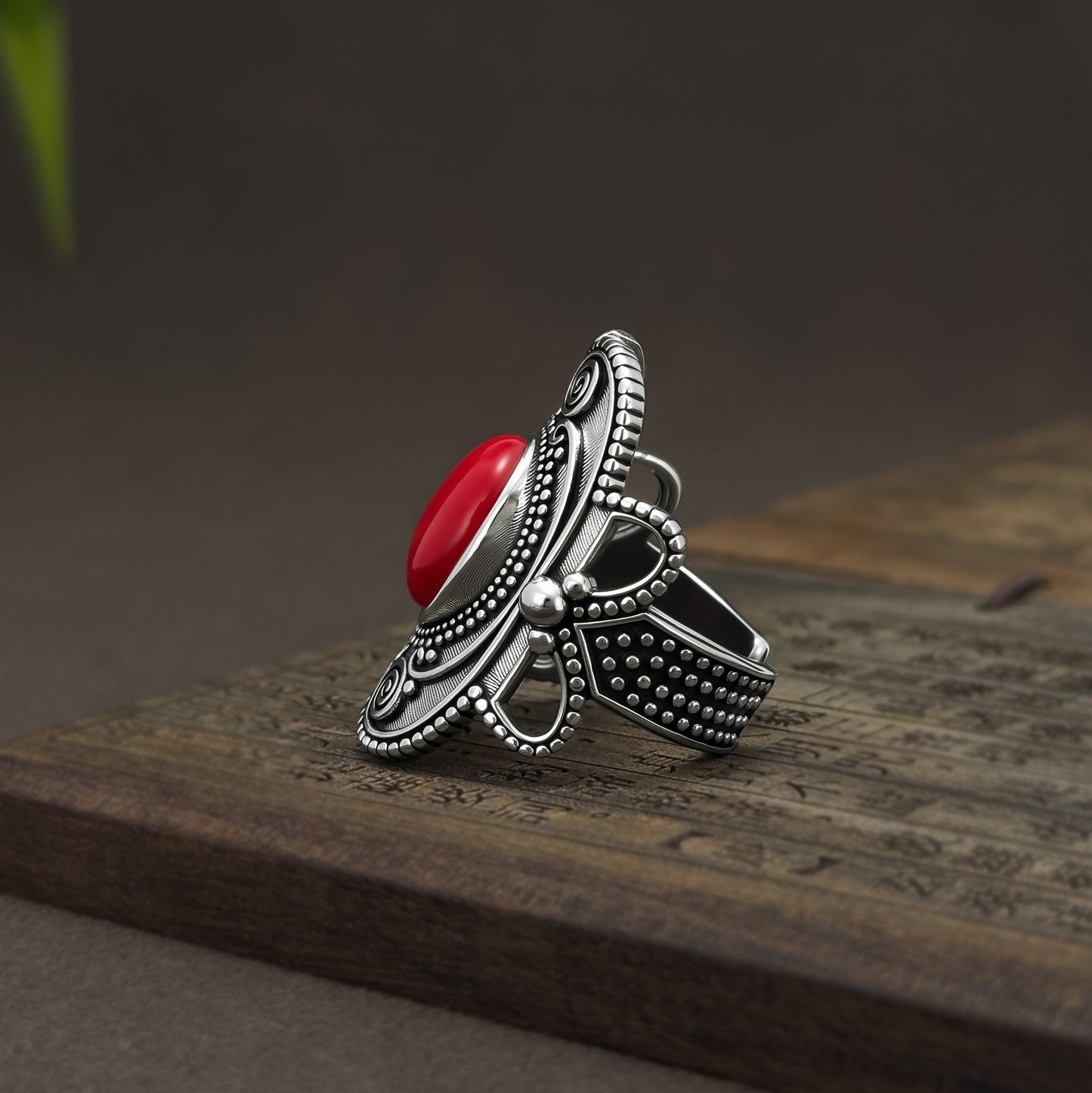 Argento Anello vintage fatto a mano