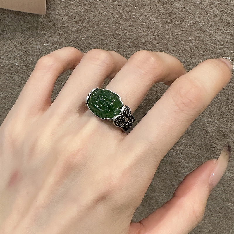 Argento Anello artigianale delicato