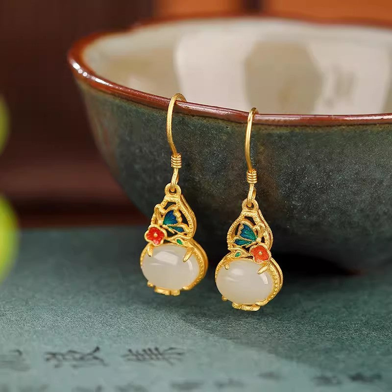 Argento Orecchino artigianale delicato